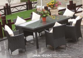 Indoor Outdoor Wicker Dining Set  , JHA-028C