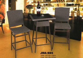 Wicker Bar Chair Table Set, JHA-985