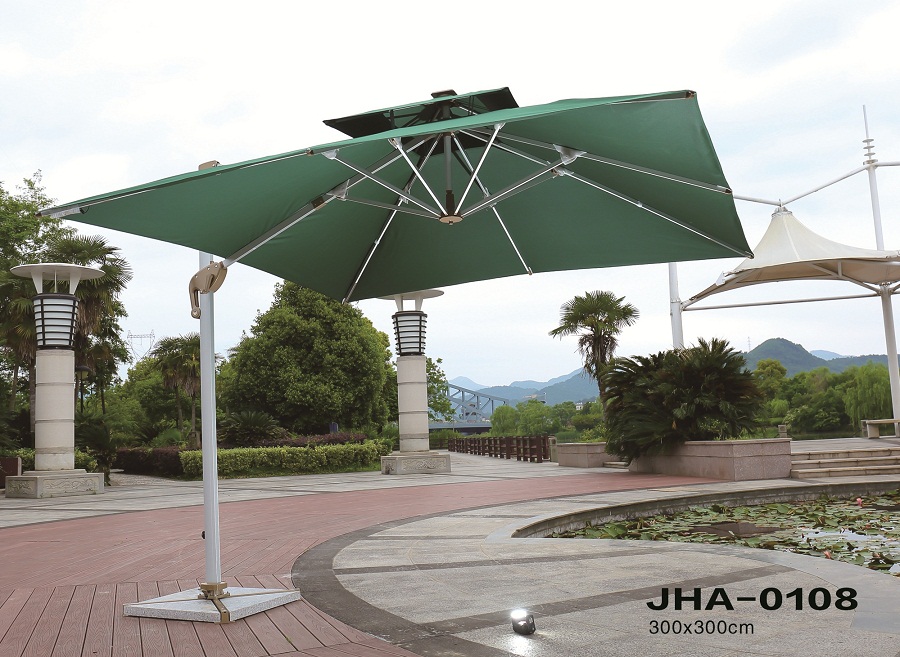 Decon parasol, Cantilever parasol with LED light