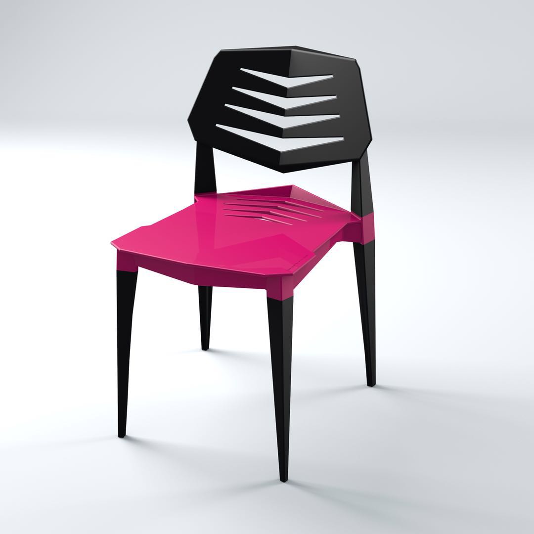 Designer Chair,Restaurant Chair ,fuschia
