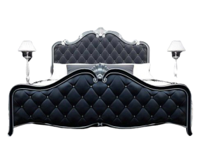 Silver Gothic Dungeon  Bed, JD-635