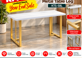 Golden Color Designer Metal Table Legs, KTS-58L