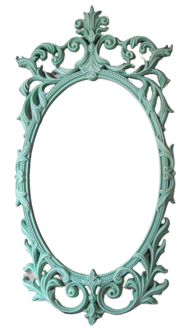 Camille Claudel Turquoise Colour Wall Mirror