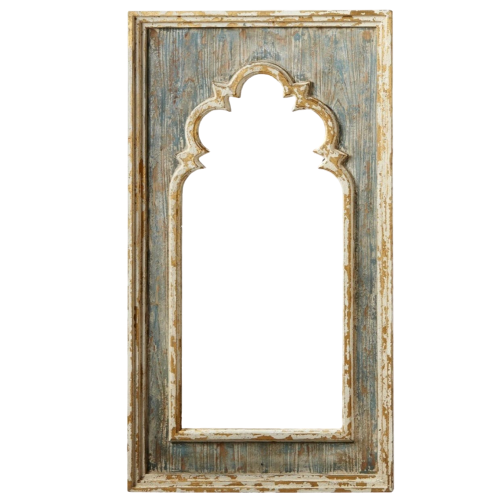 French Style Rustic Distressed Finished Wall Mirror