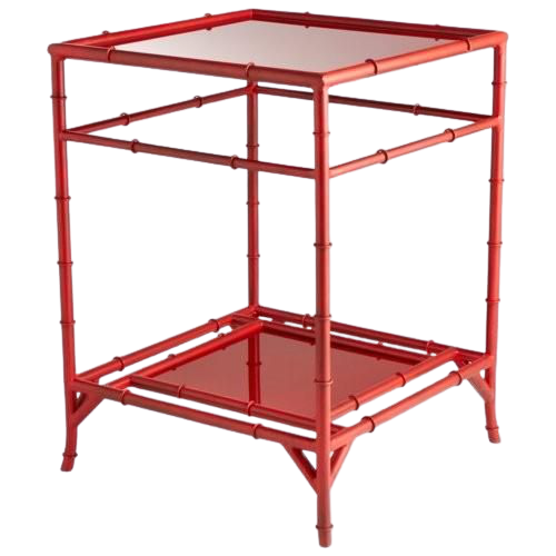 Aimee Designer French Red Chilli Side Table