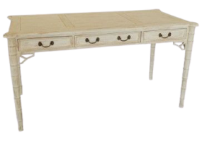 Aimee Designer French White Wash Writing Table, JD-184