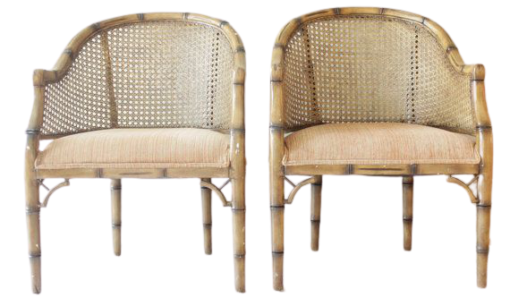Aimee French Lounge Melton Cane Chair,Selangor