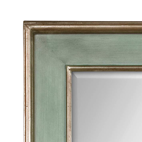 Vinatge Turquoise Gold Wall Mirror
