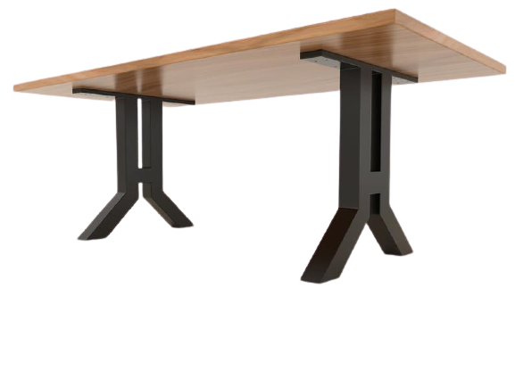 Ava Metal Dining Table Leg, Table Base