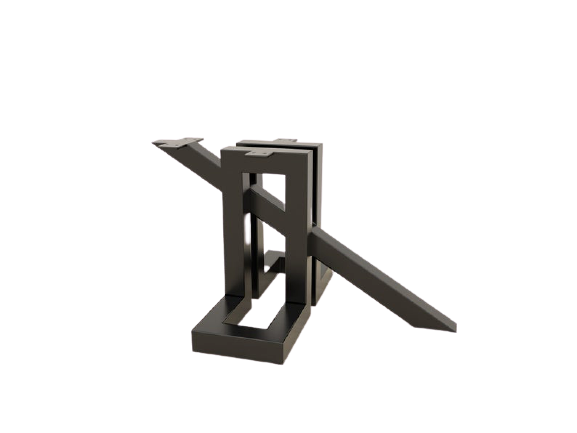 taormina designer metal table leg
