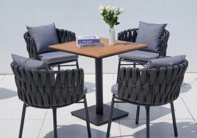 Sachi Outdoor Square Dining Table Set , JHA-773