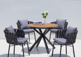 Sachi Outdoor Round Dining Table Set, JHA-773Y