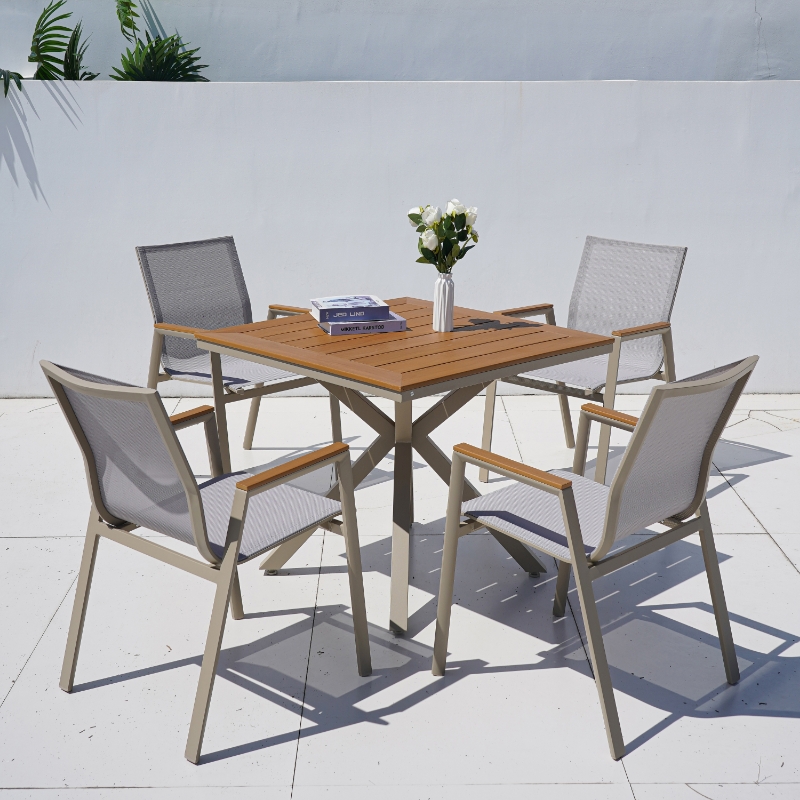 Hainan Poolside Square Dining Table Set,, JHA-774 Hainan Poolside Square Dining Table Set,, JHA-774
