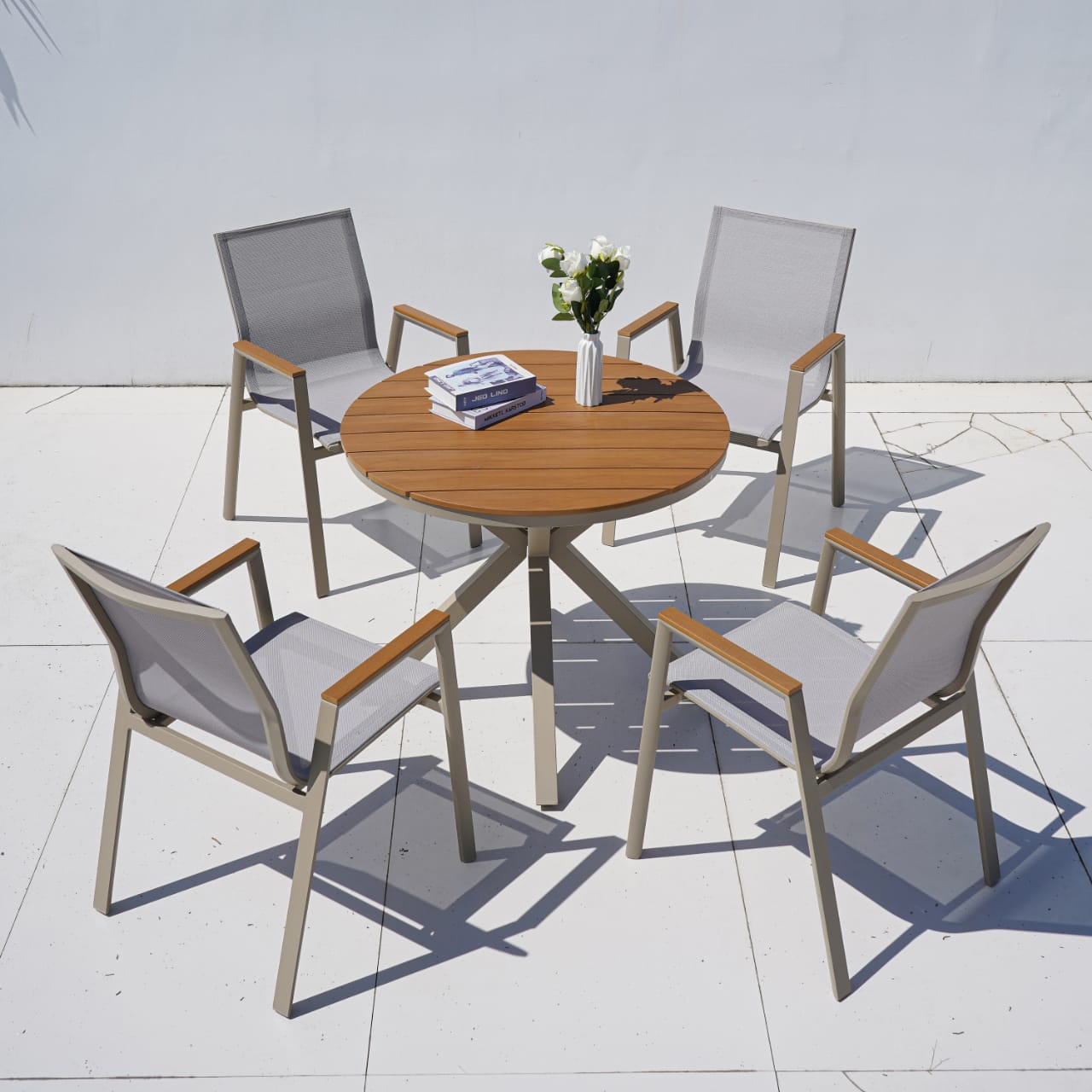Hainan Poolside Round Dining Table Set ,JHA-774Y Hainan Poolside Round Dining Table Set ,JHA-774Y