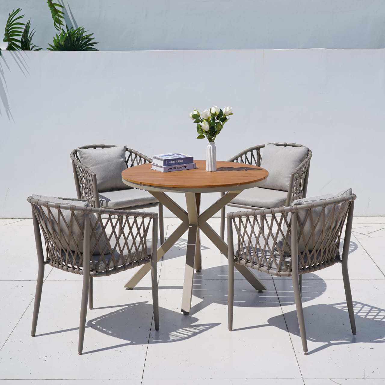 Karmas Backyard Round Dining Table Set, JHA-775Y Karmas Backyard Round Dining Table Set, JHA-775Y