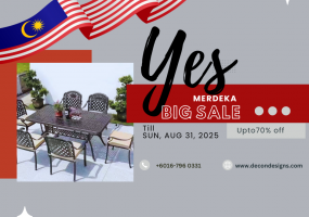 Yes Decon Furniture Announces Mega Merdeka 2025 Sale – Discounts Up To 70% From 1st To 31st August! 🇲🇾