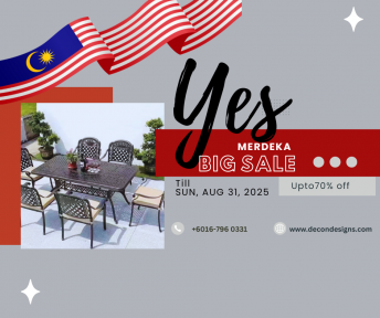 Decon Furniture Announces Mega Merdeka 2025 Sale – Discounts Up To 70% From 1st To 31st August! 🇲🇾
