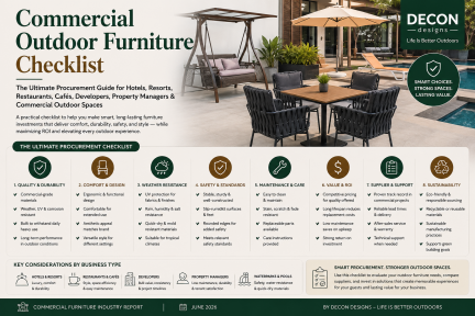 Commercial Outdoor Furniture Checklist