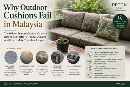 Why Outdoor Cushions Fail In Malaysia
