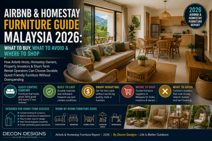 Airbnb & Homestay Furniture Guide Malaysia 2026: What To Buy, What To Avoid & Where To Shop