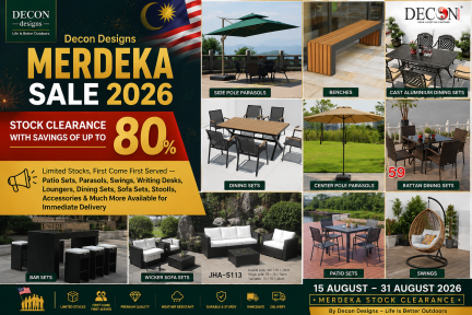 Decon Designs Merdeka Sale 2026: Stock Clearance With Savings Of Up To 80%