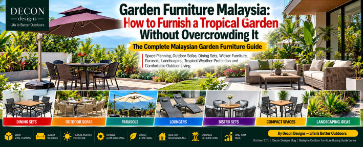 Garden Furniture Malaysia: How To Furnish A Tropical Garden Without Overcrowding It